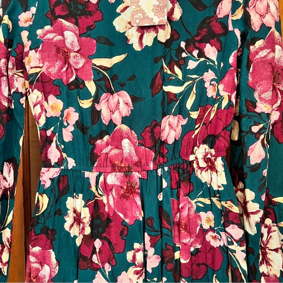 Band of the Free Boho Floral Wrap Dress - Picture 8 of 13